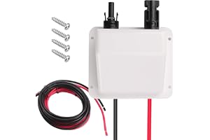 Erato Dubbel 3 m kopparkabel 10AWG solledstång ingångsskal för solförlängning kabel kopplingsbox UV-beständig väderbeständig