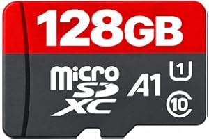128GB Memory Card, Class 10, A1 App Performance, | UHS-I U1 High-Speed Storage Card for Smartphones, Tablets and Action Cameras SDXC Format