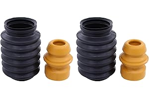 DOO ENGY Staubschutzsatz Stoßdämpfer Staubschutz Anschlagpuffer Staubschutzkappe Gummipuffer Anschlaggummi Federung Staub Schutz Gummi Puffer Kappe vorne für 1er E81 E87 E88 E82 3er E46 E90 E91 E92 E93 Z4 85