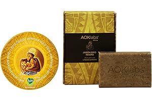 AOKLABS Pack manteca de karite pura - Oro africano para todo tipo de pieles - Manteca corporal hidrata, regenera y repara piel y cabello (Manteca Karite 50 ml + Jabon 100 g)