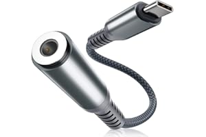 Elebase iPhone 17 16 16e 15 Adattatore USB C a Jack 3.5mm,Connettore Cuffie DAC Tipo C 35mm Aux Audio per iPad Pro 11 12.9 Air 4 5 Mini 6 Generazione,Samsung Galaxy S25 S24 S23 FE,Z Fold Flip 7