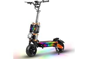 CHEEVALRY JAYSIMXIN Puissante Trottinette Électrique Adulte Scooter, 11 Pouces Trottinette électrique Tout Terrain, système de Suspension Confortable, Batterie au 60V 43Ah,120 km