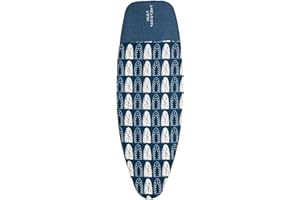 Addis Housse pour planche a repasser Deluxe, Bleu marine/blanc, 135x 46cm