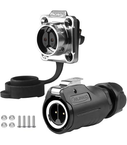 Connettore Motore Pesca A Traina Set Presa Motore Pesca A Traina - Connettore Impermeabile IP67 2 Poli Per Barche Presa 2 Poli IP67 120A - 7