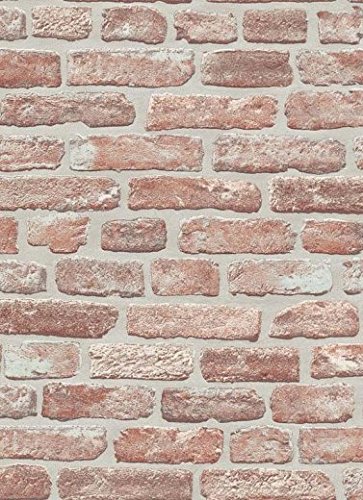 Vliestapete rot Steine Brix Unlimited Erismann 6939-06