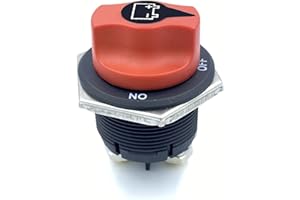 IRYNA Interruttore Stacca Batteria auto,Interruttore Staccabatteria,interruttore di scollegamento batteria,Max 32 V 200 A CONT 300 A INT on/off Interruttori di isolamento batteria per Barca camper