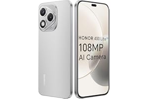 Honor 400 Lite 5G Smartphone, 8GO 256GO, MTK 7025-Ultra, 5100mAh, Appareil Photo AI de 108Mpx, 6,7" AMOLED Display 120Hz, IP64, Dual SIM, Android 15, sans Chargeur, Gris
