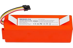 NUOGELIYA Batería de ion de litio de repuesto para Xiaomi Mi Robot Xiaomi Mijia Roborock S50 S51, 14,4 V, 6500 mAh