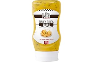 Classic Foods of America Fish & Chips Sauce 290g – Sauce Émulsionnée aux Pickles et Estragon, Idéale pour Poissons, Lobster Rolls, Sandwichs et Frites