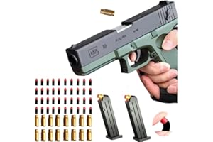 AGDLLYD Toy gun with soft bullets, Foam Blasters,toy gun for Boys with ejectable magazine,toy gun with magazine for safety training or play,unique gift-green