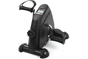 MAGIC SELECT Pedaleador, Bicicleta Estática Plegable, Mini Elíptica Eléctrica, Ejercitador de Pedales, Entrenador Elíptico para Mayores y Adultos con Pantalla, Resistencia Ajustable. Ejercicio en Casa, Oficina