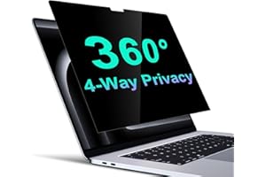 STARY Privacy Screen MacBook Pro 14 Inch (2025-2021,M5,M4,M3,M2,M1,Pro,Max), Laptop Privacy Film Filter All Round Anti Peeping Blue light Glare MacBook Protection with Webcam Cover