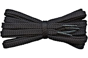 Fabmania® Laces 6mm Lacci piatti in poliestere per scarpe da ginnastica Palestra Boxe Wrestling Corsa Scarpe sportive Uomo Donna (1 paio)