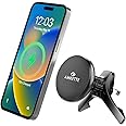 Amkette iGrip Magnetic Mobile Holder for Car with Additional Wireless Charging Function Ultra Stable Air Vent Hook&Magnetic Hold,15W MagSafe Compatible |MagSafe Ring for Wireless Charging Smartphones