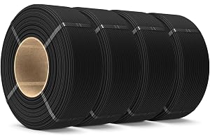 SUNLU PLA-filament, matt, påfyllning för 3D-skrivare, 1,75 mm, 4 kg, svart, utan spole, refill för återanvändbara spolar, kom