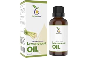 Citrongräsolja 30ml - 100% naturlig eterisk olja, vegansk - Lemongrass Essential Oil (Cymbopogon Citratus) för aromaterapi, d