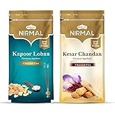 Shubhkart Nirmal Kesar Chandan & Kapoor Loban Agarbatti for Pooja & Spiritual Purpose| Charcoal Free Incense Sticks | Incense