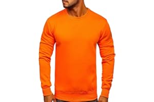 BOLF Herren Sweatshirt Pullover Sweater Pulli Langarmshirt Longsleeve Freizeit Sport Fitness Outdoor Basic Casual Style [1A1]