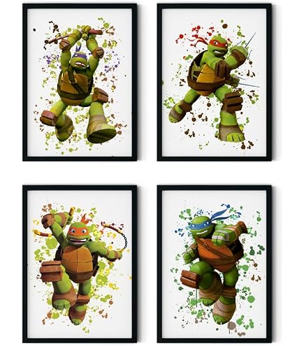 Grupo Erik Lot 2 Mini Posters 52x38cm Tales Of The Teenage Mutant Ninja Turtles - Décoration Murale