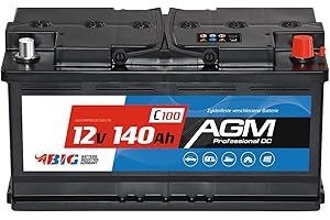 BIG Versorgungsbatterie AGM 12V 140Ah C100 Solar-Batterie für Wohnmobil statt 130Ah 120Ah