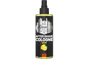 The Shave Factory 250ml. Lemon After Shave Cologne - A Fragrant Essence For Flawless Care After Shaving for a Long-lasting Sensation of Freshness and Comfort