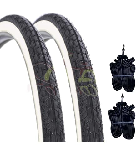 Slick Bianconeri Lot 2 Pneus 26x1.75 + 2 Chambres à Air Valve Amérique - Deestone VTT