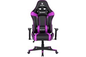 ‎OVERSTEEL Oversteel - ULTIMET Professional Gaming Stuhl Kunstleder, 2D Armlehnen, höhenverstellbar, 180° verstellbare Rückenlehne, Gasdruckfeder Klasse 3, bis 120Kg, Farbe Lila