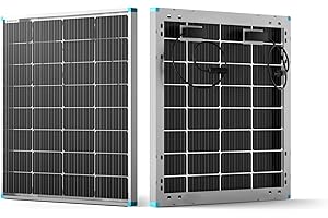 Renogy Bifacial 115 Watt 12 Volt Solar Panel Monocrystalline Rigid High-Efficiency PV Module Power Charger for RV Marine Rooftop Farm Battery and Other Off-Grid Applications