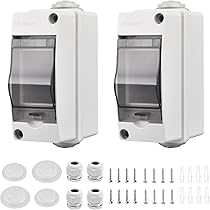 Quadro Elettrico Esterno IP65 - Scatola Stagna Per 2 Moduli | Per Giardini, Fattorie, Ricarica - Foto 2