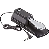 RockJam RJSP01 Professional Sustain Pedal for Digital Pianos and Electronic Keyboards with Polarity Switch