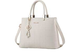 AlwaySky Women Fashion Handbag Designer Tote Purse Top Handle Bag with Beautiful Pendant