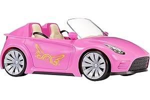 MGA's Dream Ella MGA Entertainment Car Cruiser-Jouet Décapotable-Convient à Deux Poupées Mannequins de 29 cm-Ceintures de Sécurité, Miroirs et Roues Mobiles-pour Enfants de 3+ Ans, Rose, 581871EUC