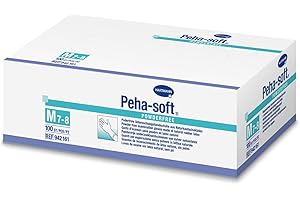 Peha-soft: Einmal-Untersuchungshandschuhe aus weichem Latex, puderfrei, Handschuhe, M, 100 Stück