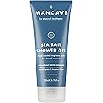 ManCave Sea Salt Shower Gel for Men, Coastal Aroma with Sea Fennel, Cypress and Bergamot, Sulphate and Paraben Free, Natural, Vegan, Cruelty Free, 200 ml