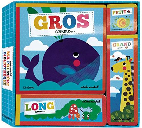 Ma première bibliothèque : Coffret en 4 volumes : Gros comme... ; Grand comme... ; Long comme... ; Petit comme...