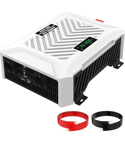 4000W 5000W 5500W Convertisseur Pur Sinus DC 12V/24V/48V/60V/72V à AC 220V Onduleur 2 Prise EU