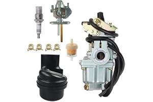 Ewillownm Compatible avec le carburateur LT50 adapté pour SUZUKI LT 50 LT50 JR50 LT-A50 Quadrunner Quad Carb 1984-2006