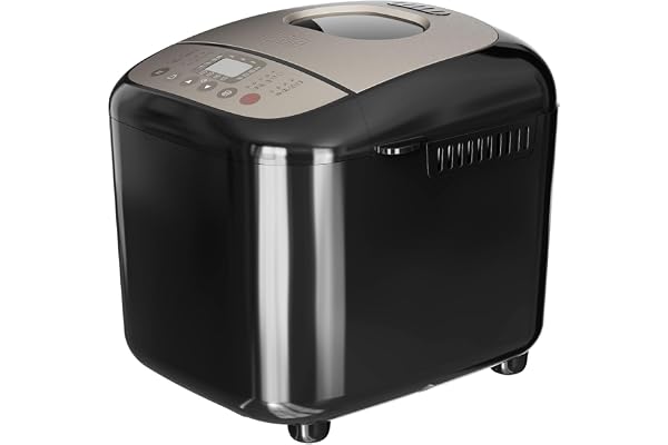 BLACK+DECKER BXBM600E - Machine à pain| 600W| 500g| 750g et 1kg| 17 programmes pour pains| Yaourts, gâteaux et confitures|Programmable 15 heures|Sseau amovible