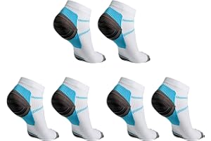FAVOLOOK plantar fasciitis-strumpor, 3-pack, fotvård, kompressionsstrumpor, löparstrumpor, för kvinnor och män, lindrar smärta, stöd för häl, fotbåge och fotled, UK20171017005, L-XL
