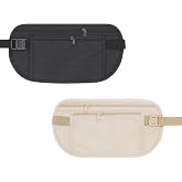 LBJFYHJN 2 Pack Hidden Belts, Anti-Theft Waist Pack, Sports Belt, Adjustable Belt, Waterproof, Suitable for Mobile Phones, Pa