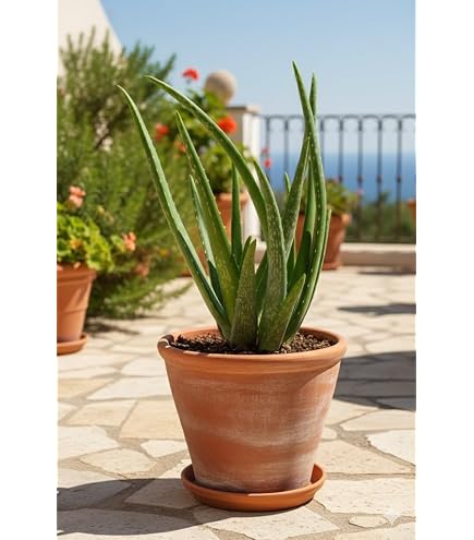 Echte Aloe Vera - im 12cm Topf - ca. 30-40cm hoch (2er Set) : Amazon.de:  Garten