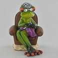 Comical Frogs - Granny Small Resin Figurine Novelty Gift Joke Present Home Decor Sculpture H11cm