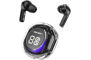 DEBBENY Cuffie Bluetooth, Auricolari Bluetooth 5.3, Cuffie Wireless con LED Display 4 Mic, Cuffie in Ear 36 Ore di Riproduzione, Cuffie Senza Filo HiFi Stereo IP7 Impermeabili per iOS & Android
