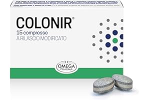 Omega Pharma - Colonir, Integratore Alimentare Utile per Favorire la Regolare Motilità Gastrointestinale e l'Eliminazione dei Gas - 15 Compresse