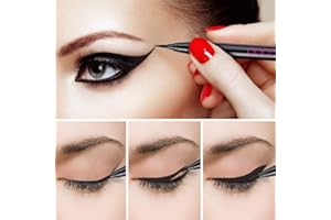 Docolor Waterproof Eyeliner Pen Séchage Rapide Crayon Contour des Yeux Liquide Super Slim Precision All Day Professionnel Makeup pour Femme, Noir