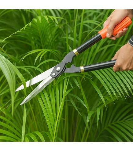 E&K Sunrise 3-Piece Garden Tool Set – Lopper, Hedge Shears & Pruner With Comfort Grip, High Carbon Steel