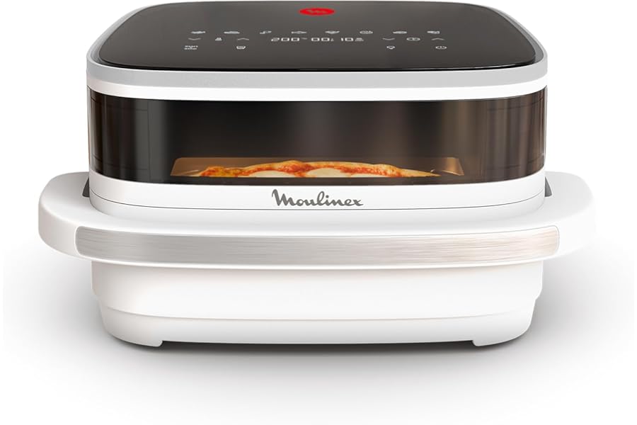 Moulinex Easy Fry, XL Area, Large Air Fryer, Spacious Basket, Up to 1 kg of French Fries, Compact Design, Extra-Crisp Technology, Control Viewer, AL4001