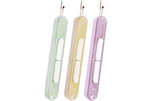 OMCGG 3Pcs 2 in 1 Needle Threaders Seam Ripper, Retractable Needle Threader & Threader Remover Portable Unpicker Sewing Tool Plug-in Sewing Accessories for Hand Sewing Knitting Cross Stitch Embroidery