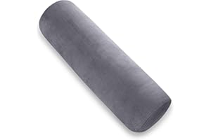 ‎AS AWESLING AS AWESLING Body Pillow for Adults, Full Body Pilllow for Sleeping, Long Round Cervical Pillow, Bolster Side Sleeper Pillow with Cover (Grau, 80 x 20 cm)