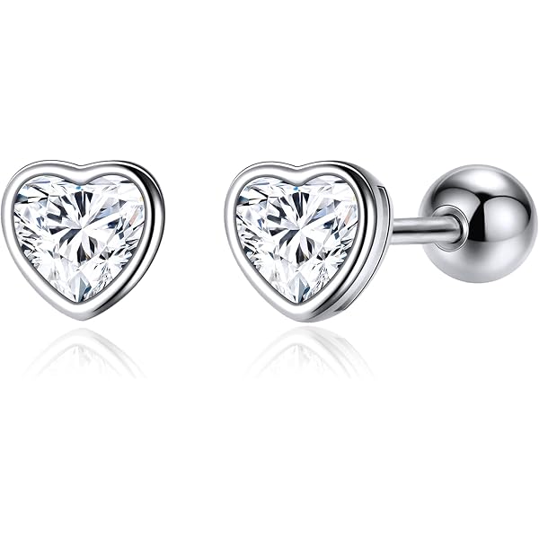 Orecchini A Cuore In Argento 925 Per Donna - Piccoli, Ipoallergenici In Confezione Regalo
